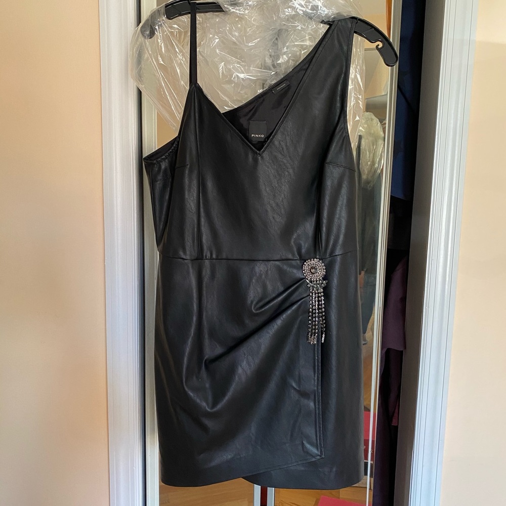 Pinko Faux Leather dress